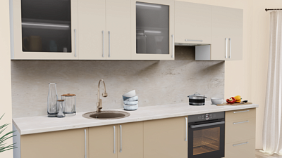 Кухня на заказ Пастель Латте 1220